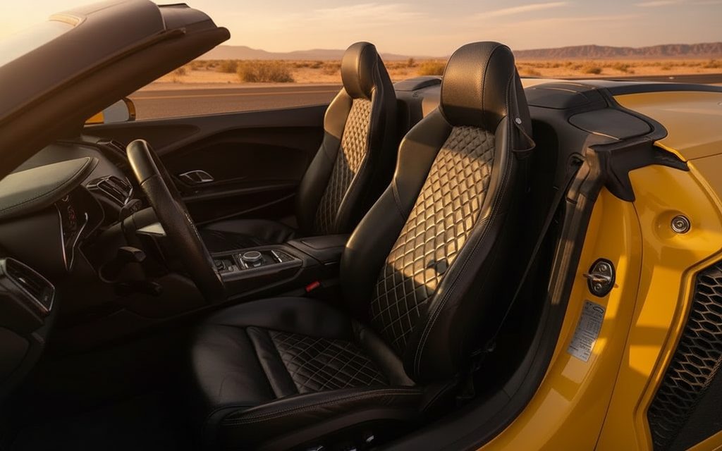 Audi R8 2021 interior view showing trim