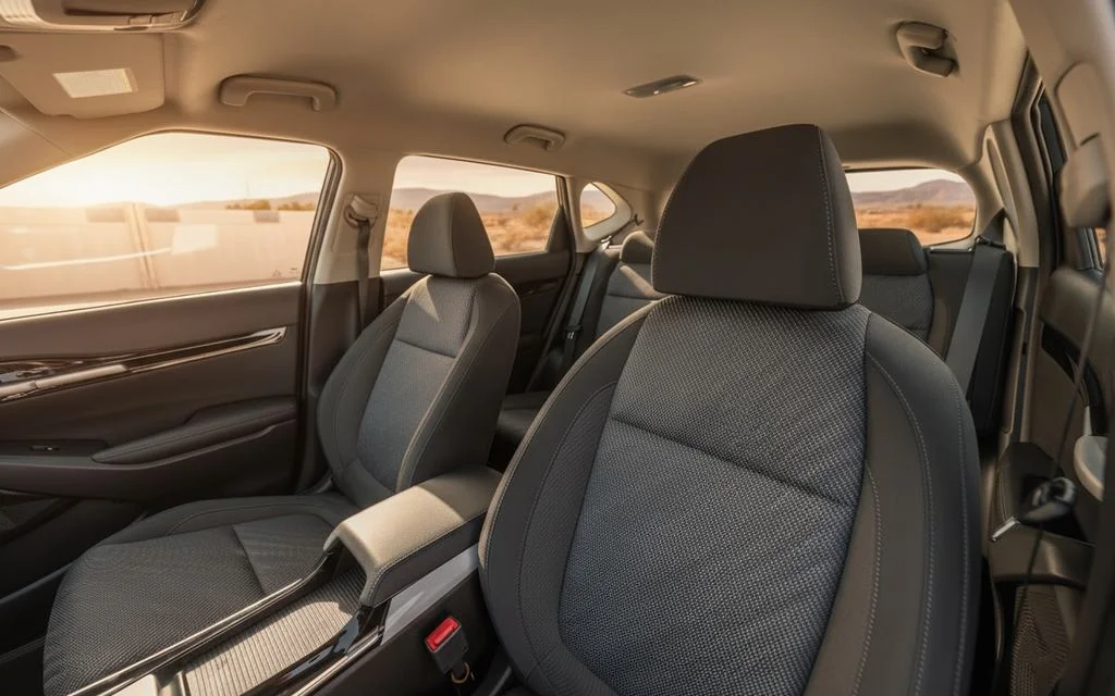 Kia Seltos 2024 leather seats and cabin – rental in Dubai