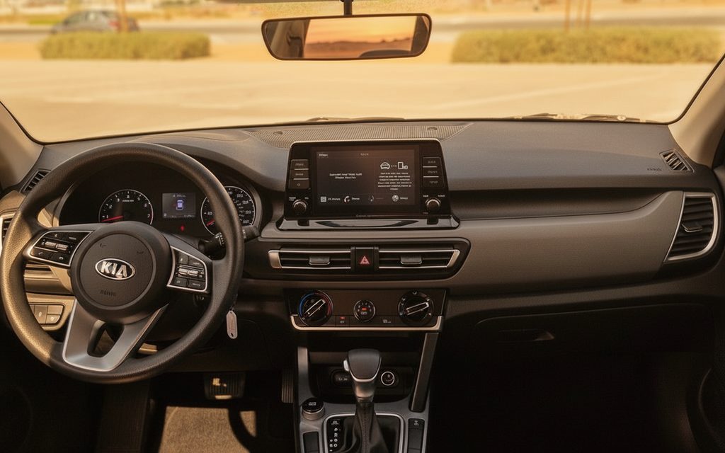 Kia Seltos 2021 interior view showing trim