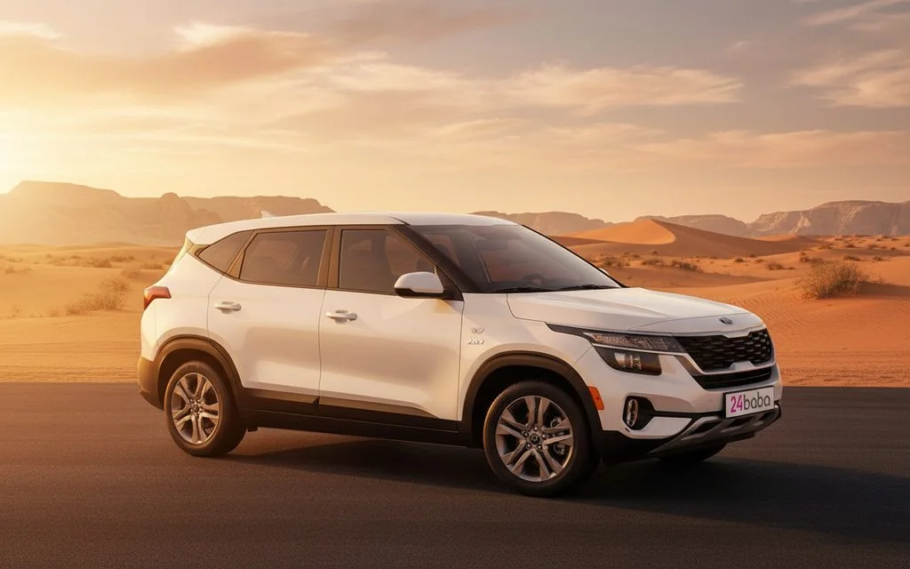 Kia Seltos 2021 White side profile