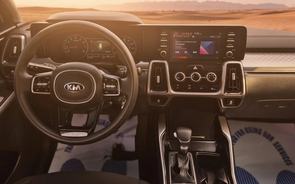 Kia Sorento 2021 interior view showing trim