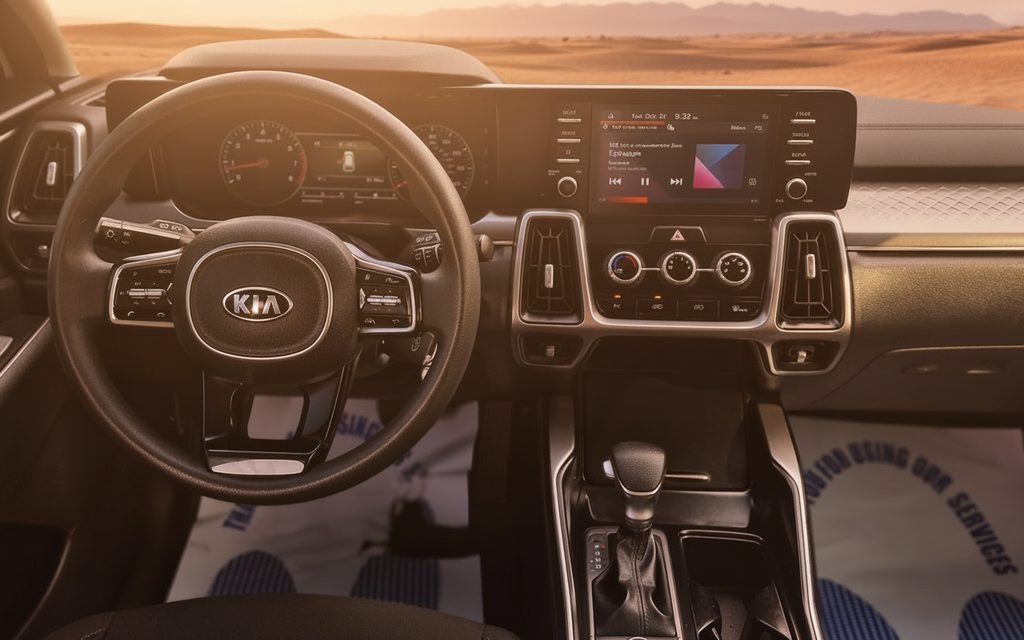 Kia Sorento 2021 interior view showing trim