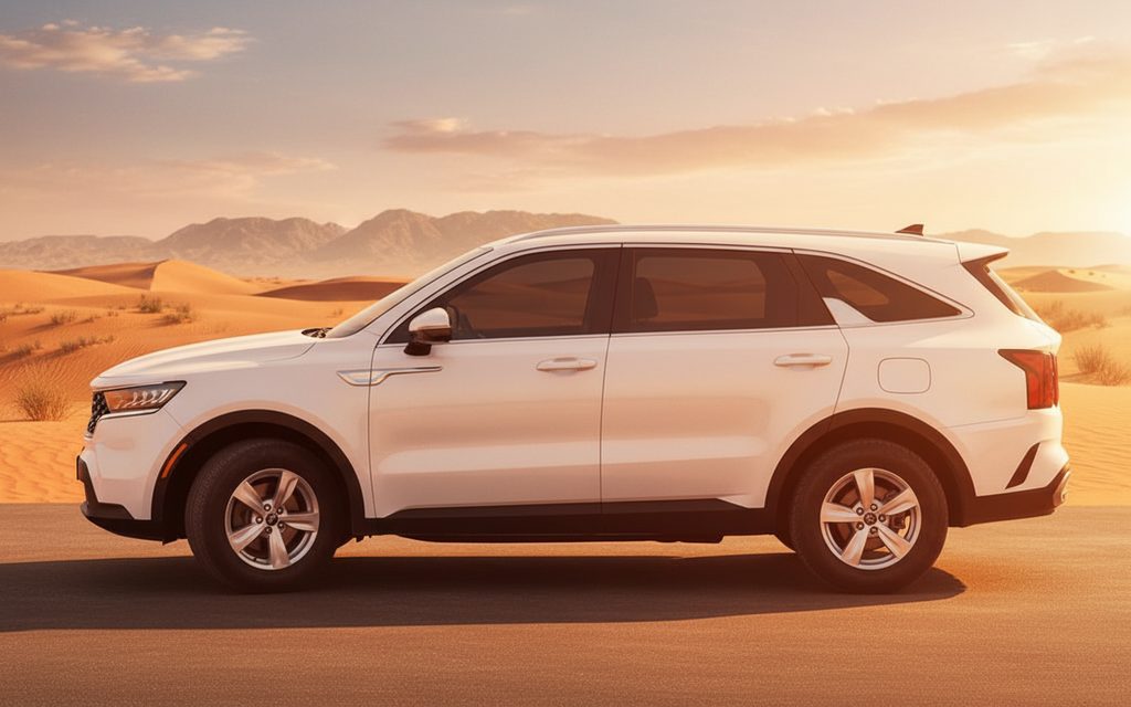 Kia Sorento 2021 White side profile