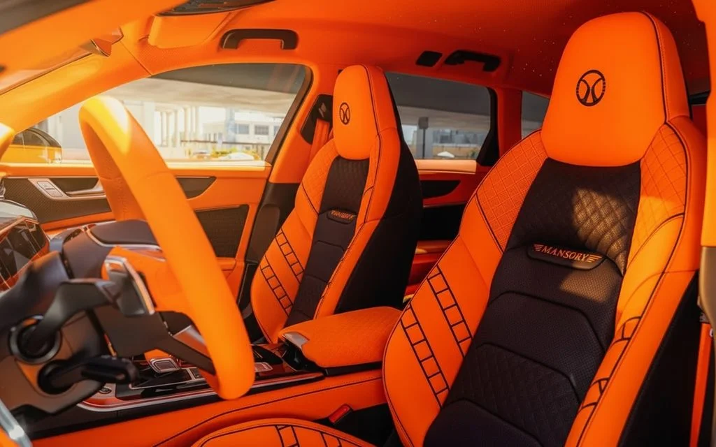 Audi Rs6 2023 leather seats and cabin – rental in Dubai
