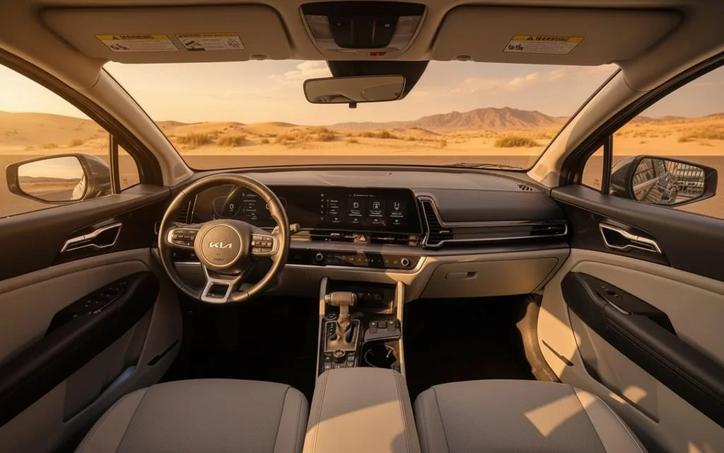 Kia Sportage 2023 interior view showing trim