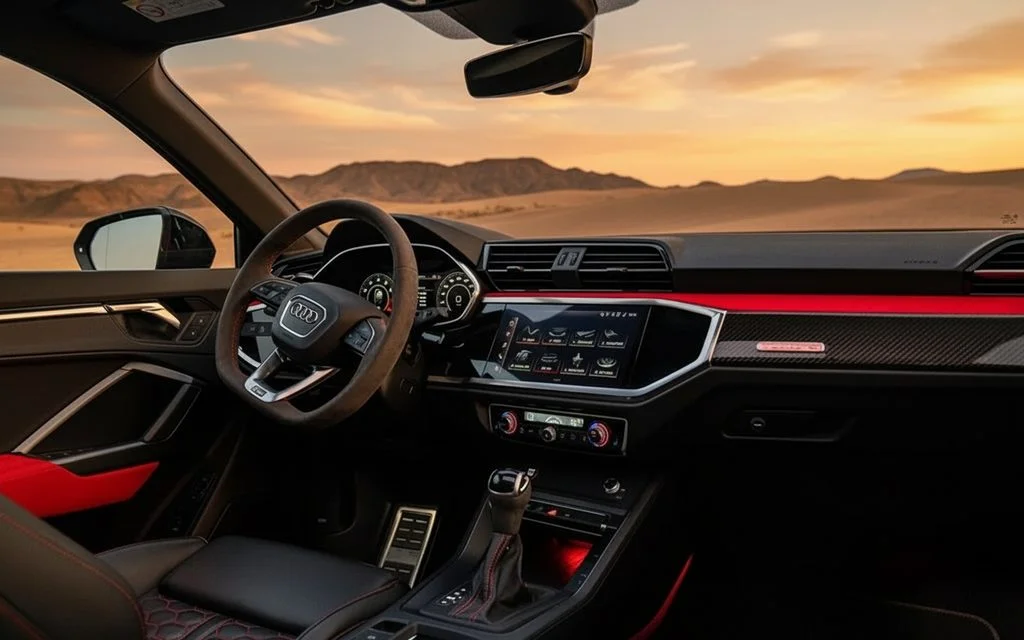 Audi RsQ3 2023 interior view showing trim