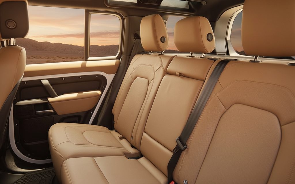 LandRover Defender 2025 leather seats and cabin