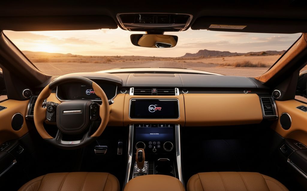 LandRover RangeRoverSport 2023 interior view showing trim – rental in Dubai