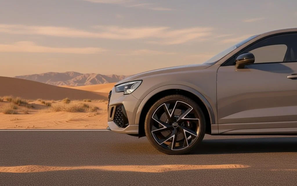 Audi RsQ3 2021 alloy wheel close up