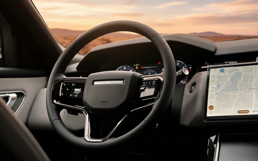 LandRover RangeRoverVelar 2024 interior view showing trim – rental in Dubai