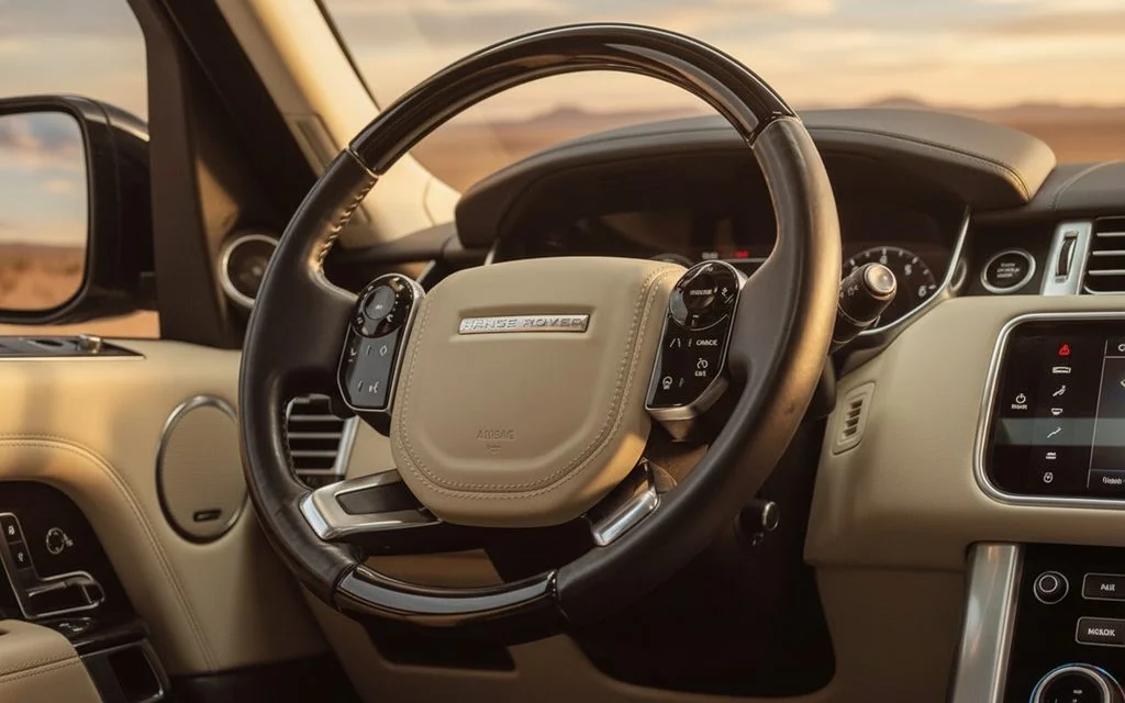 LandRover RangeRoverVogue 2020 interior view showing trim – rental in Dubai