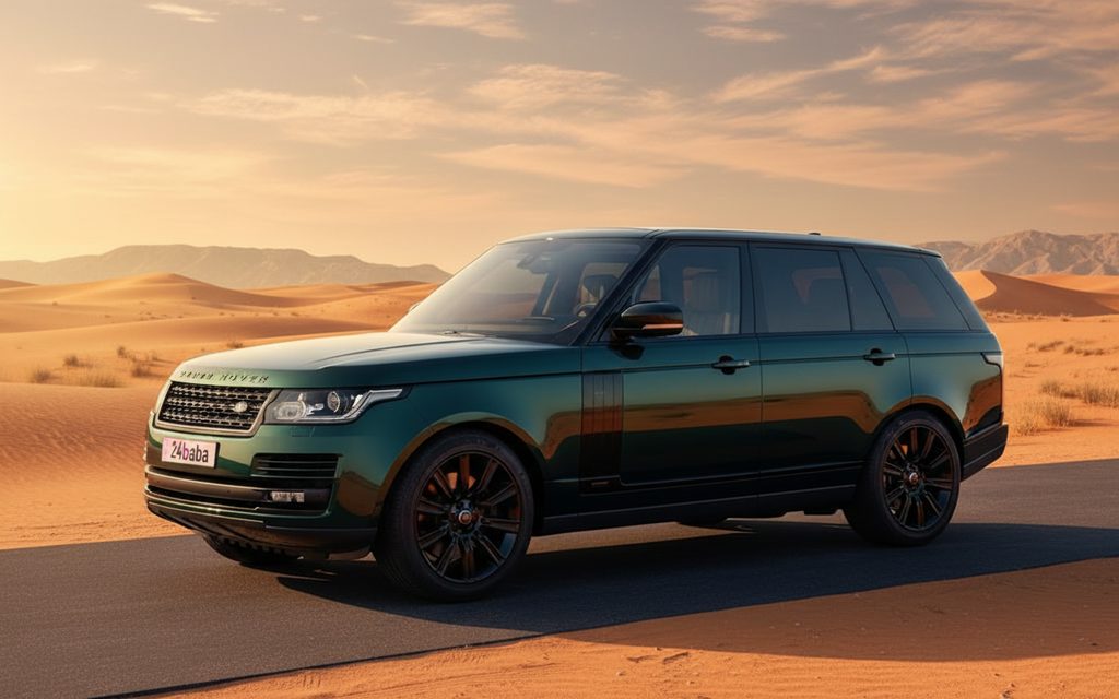 LandRover RangeRoverVogue 2020 Black side profile – rental in Dubai