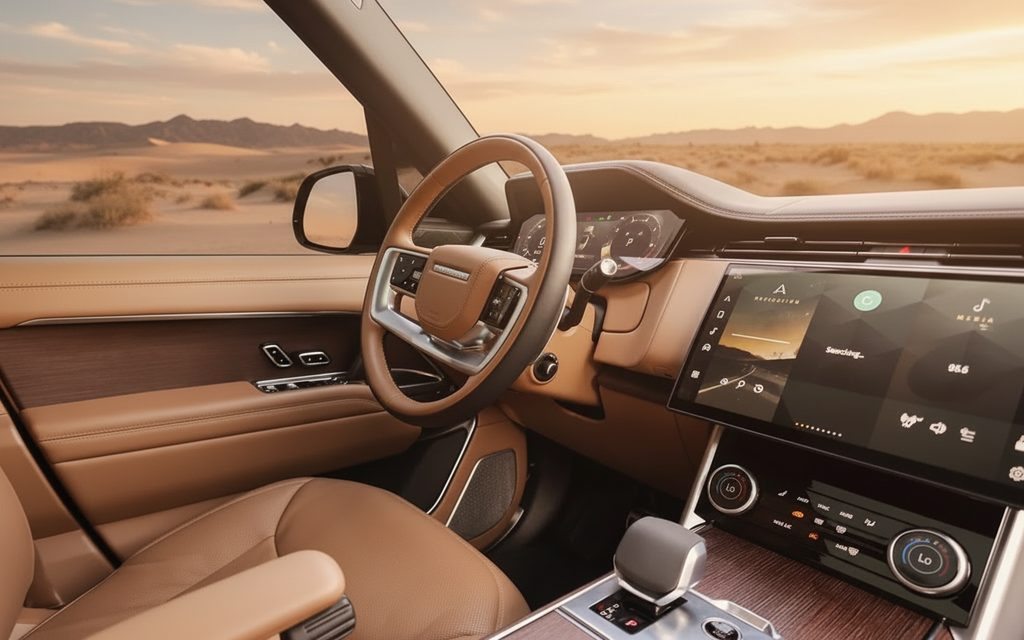 LandRover RangeRoverVogue 2024 interior view showing trim – rental in Dubai