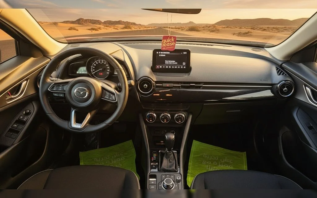 Mazda Cx 3 2025 interior view showing trim – rental in Dubai