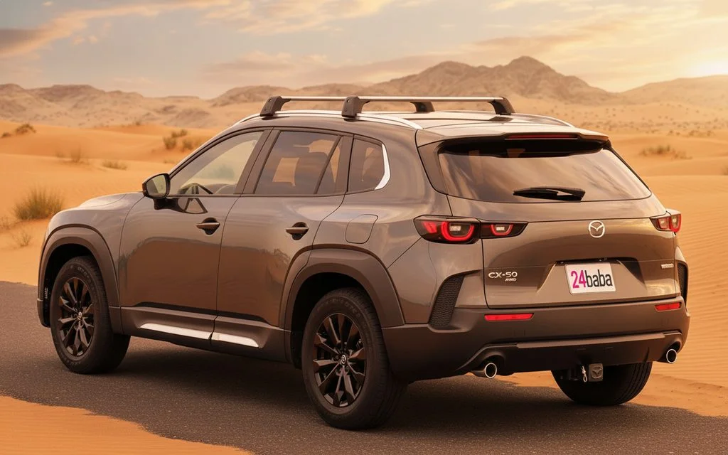 Mazda Cx 50 2023 Grey rear view showing taillights – rental in Dubai