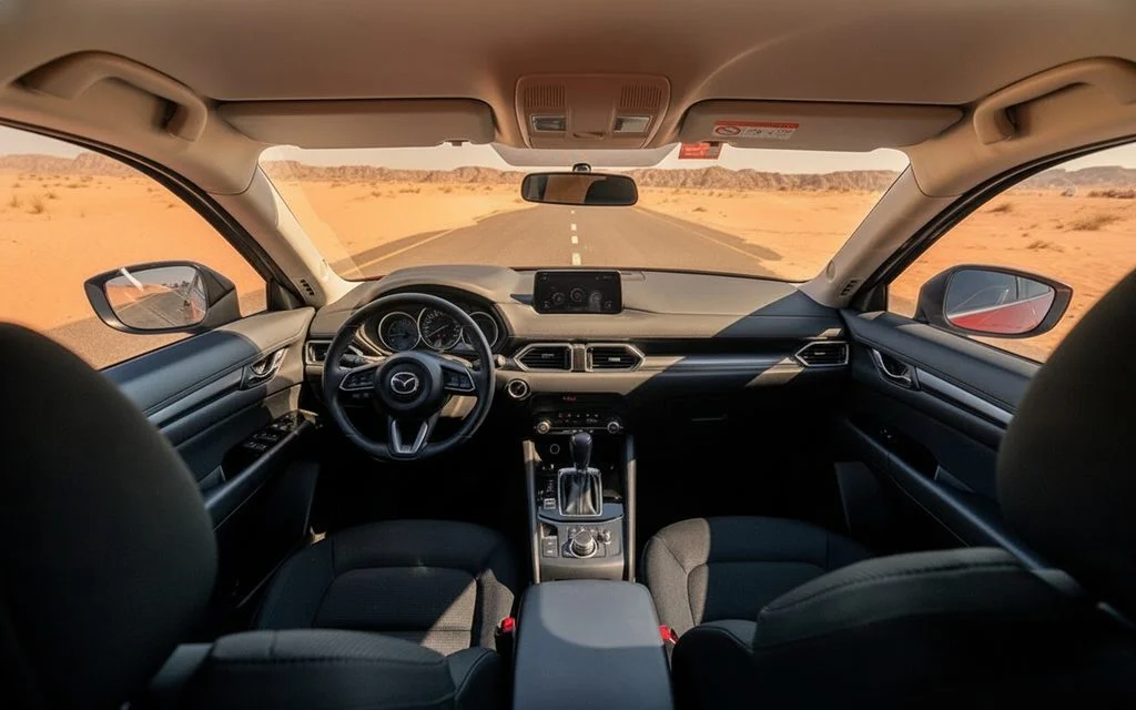 Mazda Cx 5 2023 interior view showing trim – rental in Dubai