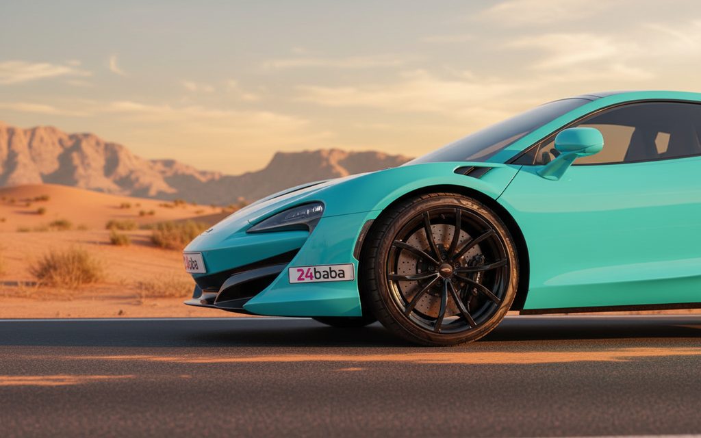 Mclaren Artura 2025 Blue side profile – rental in Dubai