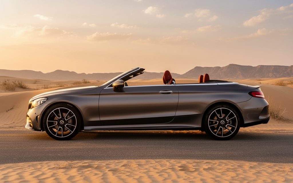 Mercedes C200 2023 Grey side profile