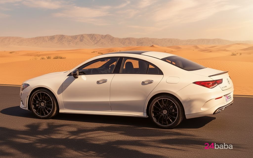 Mercedes Cla45 2022 White side profile