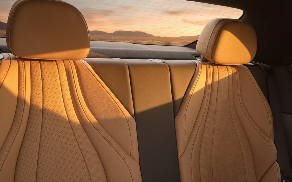 Mercedes Cle200 2024 leather seats and cabin – rental in Dubai