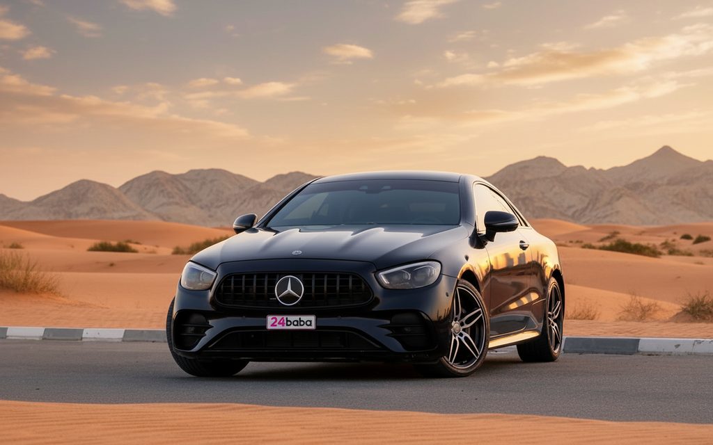 Mercedes E53 2021 Black cover image – rental in Dubai