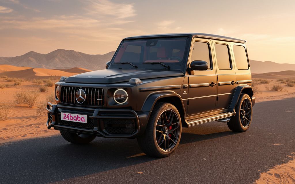 Mercedes G63 2023 Black cover image – rental in Dubai