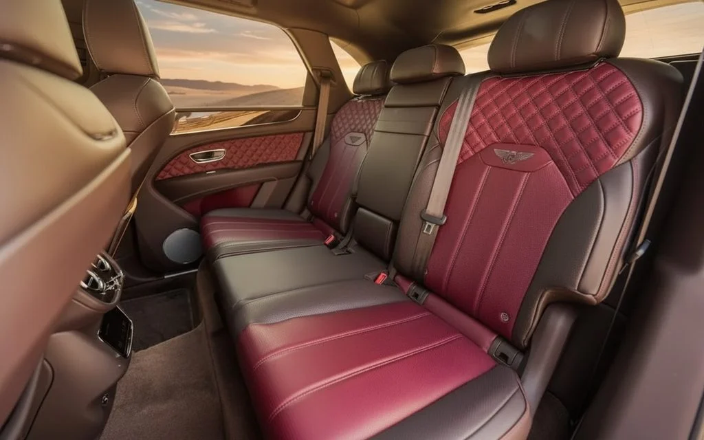 Bentley Bentayga 2022 leather seats and cabin – rental in Dubai