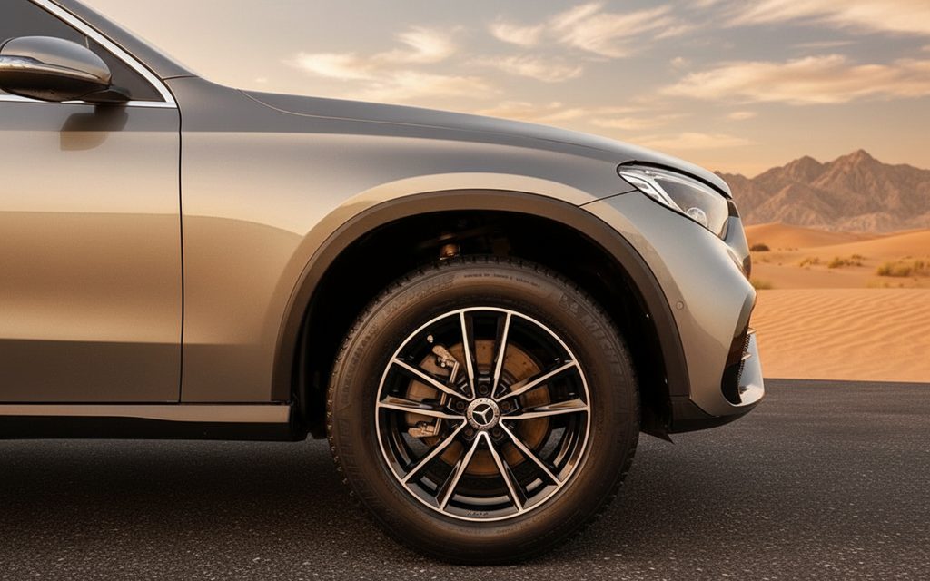 Mercedes Glc300 2023 alloy wheel close upr