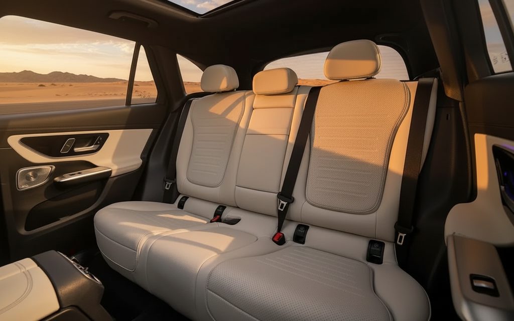 Mercedes Glc300 2024 leather seats and cabin