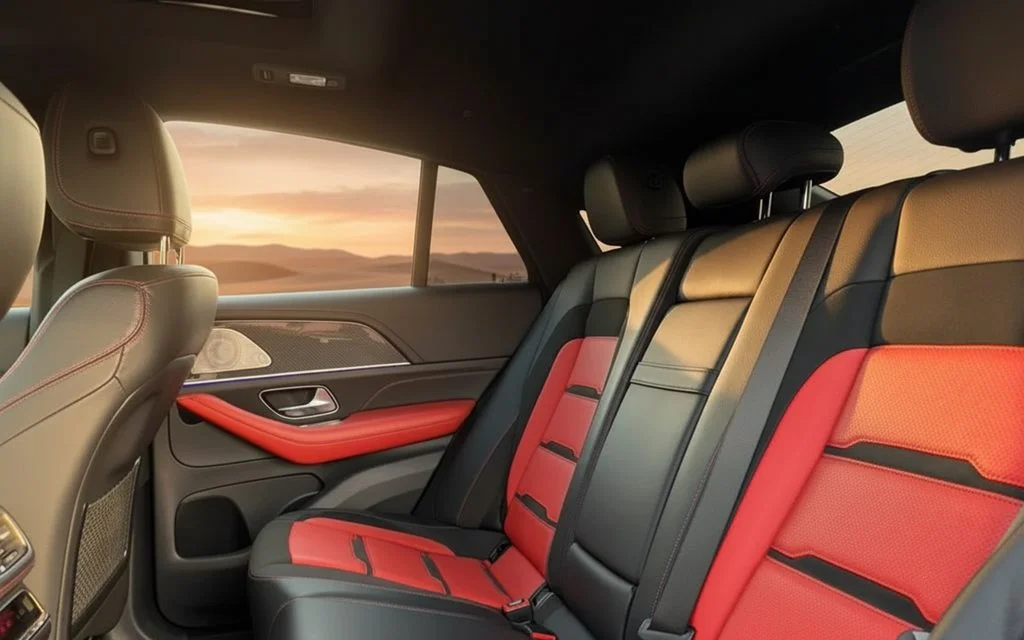 Mercedes Gle53 2021 leather seats and cabin – rental in Dubai