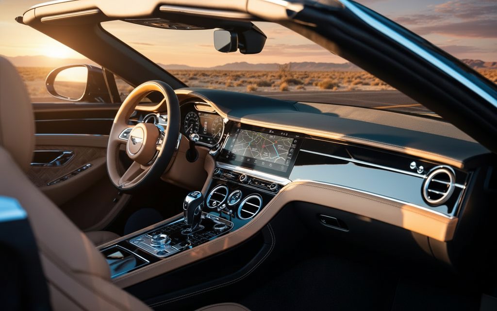 Bentley ContinentalGt Gtc 2023 interior view showing trim – rental in Dubai