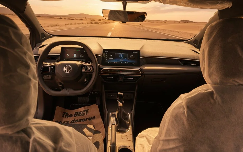 Mg 3 2025 interior view showing trim – rental in Dubai