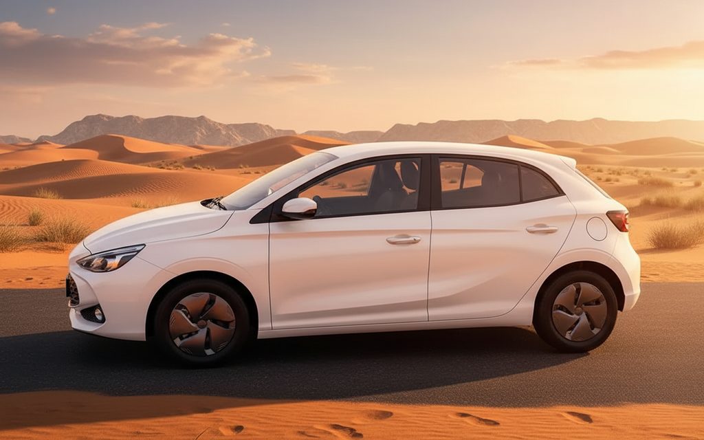 Mg 3 2025 White side profile – rental in Dubai