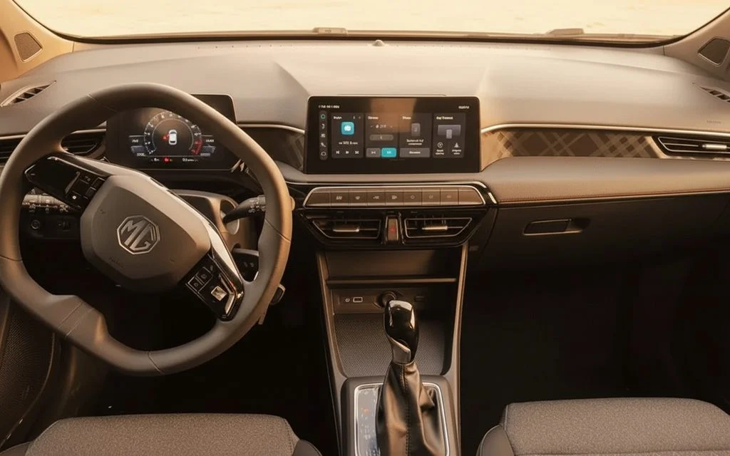 Mg 3 2025 interior view showing trim – rental in Dubai