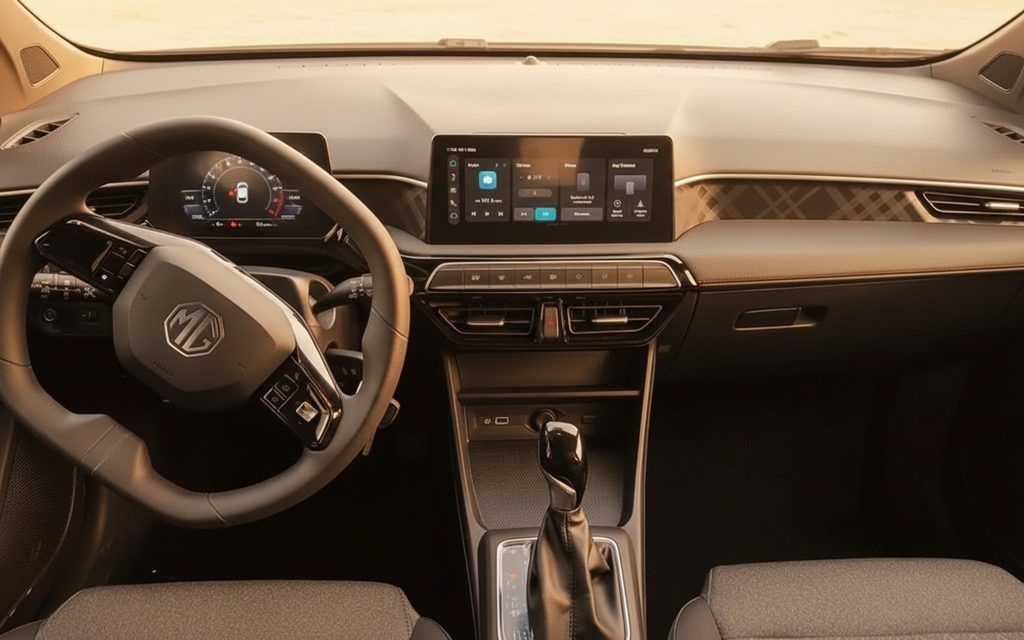 Mg 3 2025 interior view showing trim – rental in Dubai