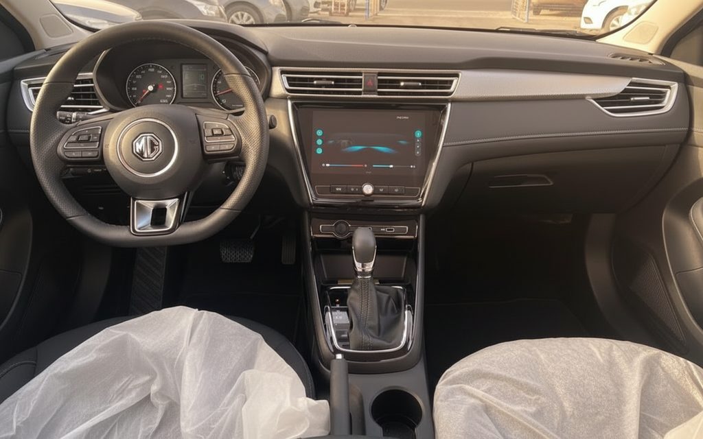 Mg 5 2024 interior view showing trim – rental in Dubai