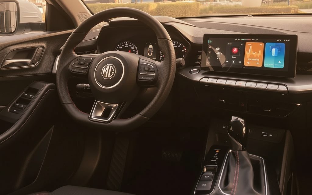 Mg Gt 2024 interior view showing trim – rental in Dubai