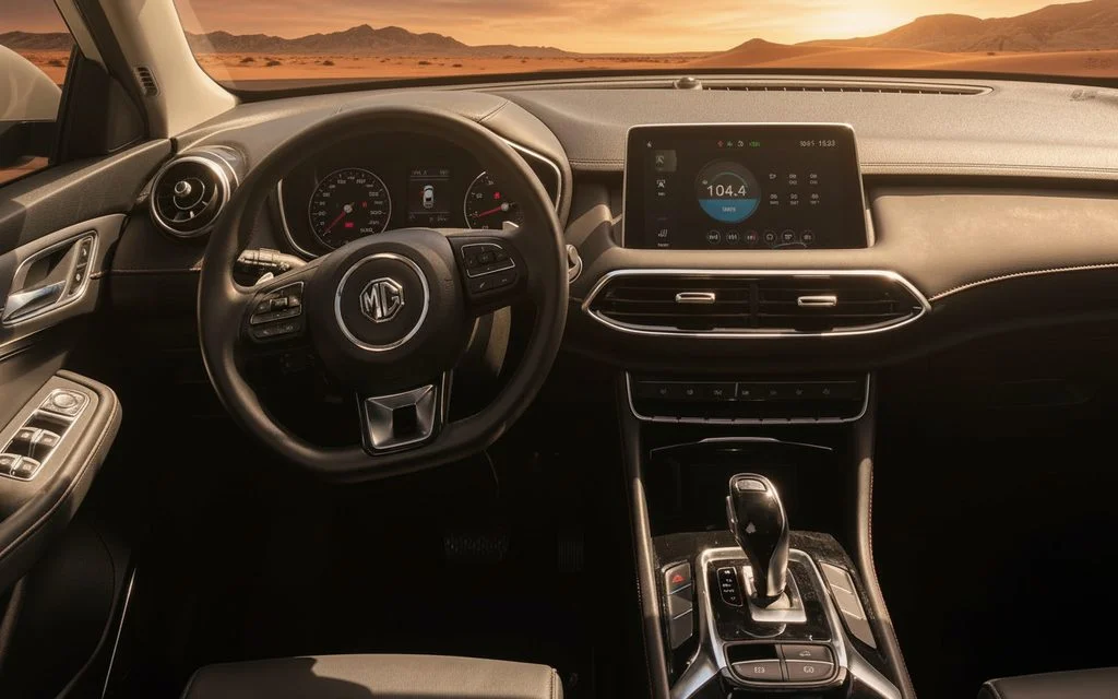 Mg Hs 2020 interior view showing trim – rental in Dubai