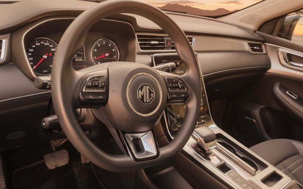 Mg Rx5 2023 interior view showing trim – rental in Dubai