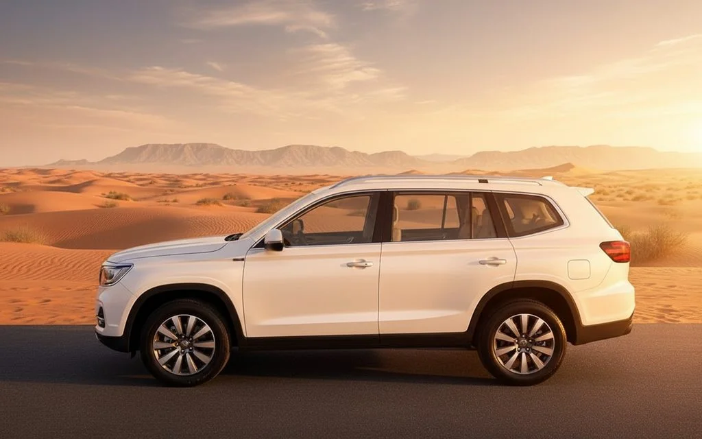 Mg Rx8 2023 White side profile – rental in Dubai