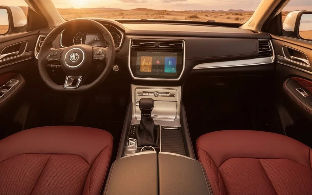 Mg Rx8 2024 interior view showing trim – rental in Dubai