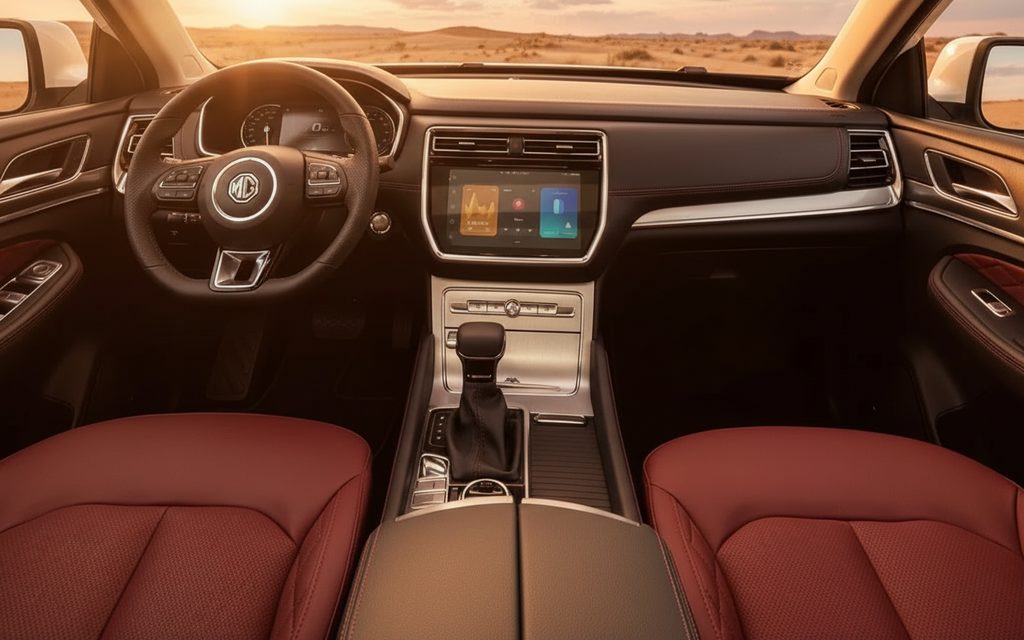 Mg Rx8 2024 interior view showing trim – rental in Dubai