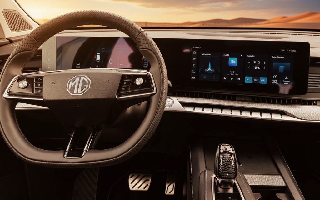 Mg Rx9 2025 interior view showing trim – rental in Dubai