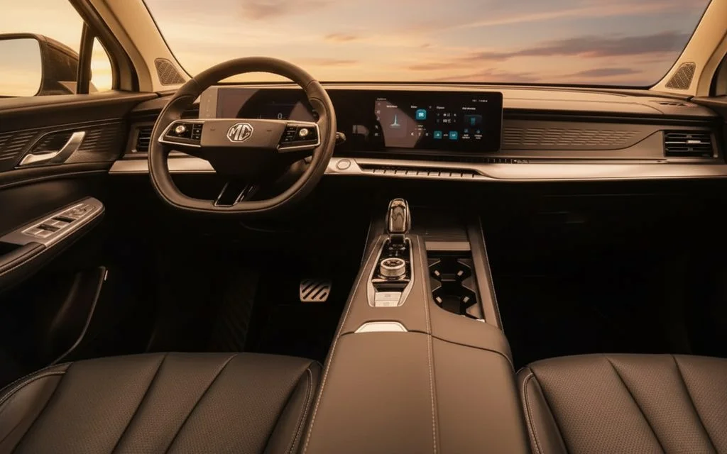 Mg Rx9 2025 interior view showing trim – rental in Dubai