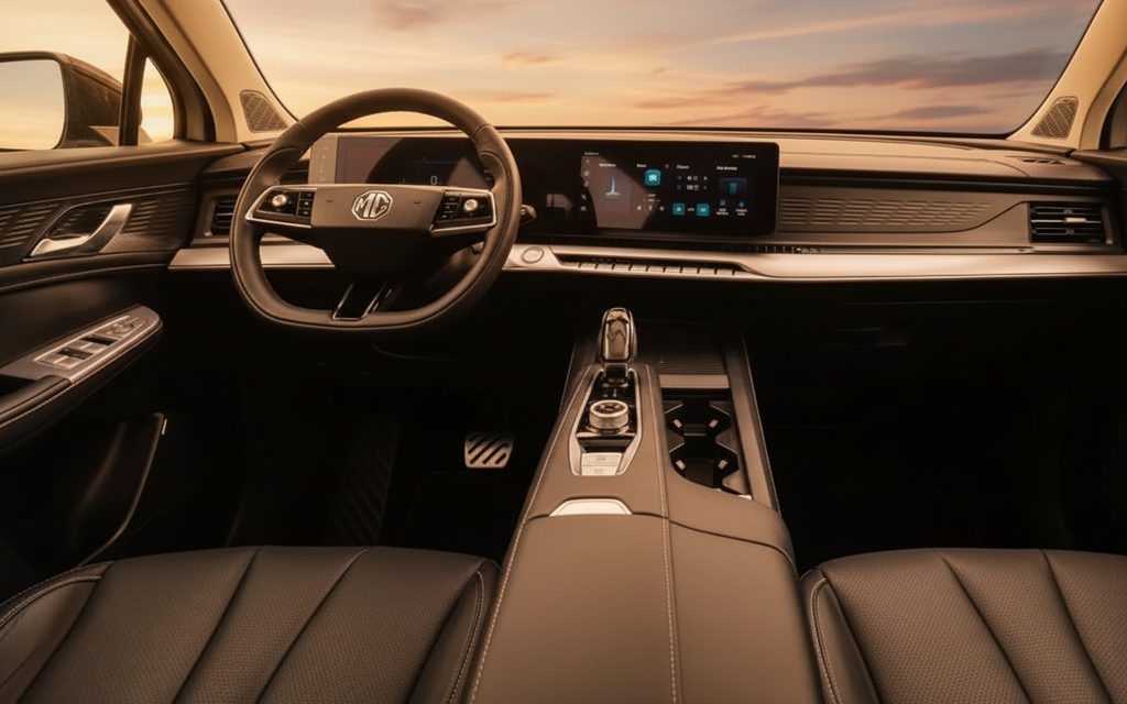 Mg Rx9 2025 interior view showing trim – rental in Dubai