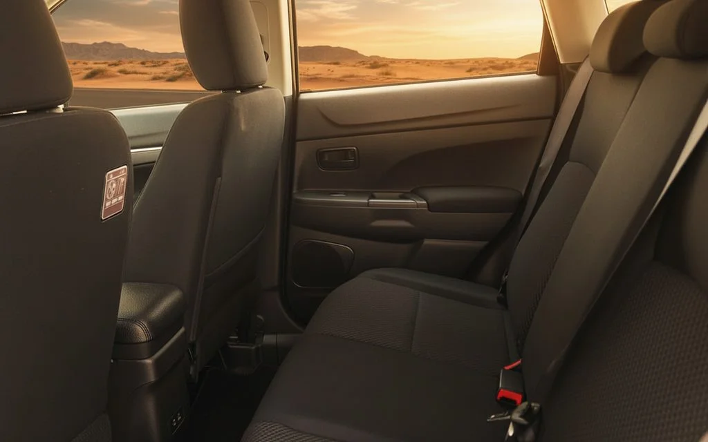 Mitsubishi Asx 2024 leather seats and cabin – rental in Dubai