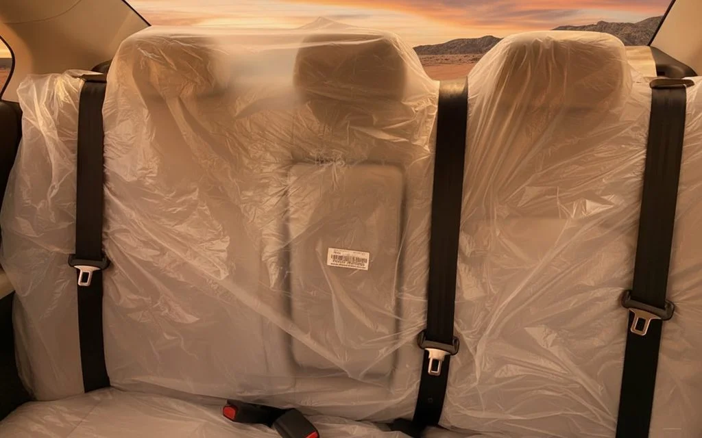 Mitsubishi Attrage 2022 leather seats and cabin – rental in Dubai