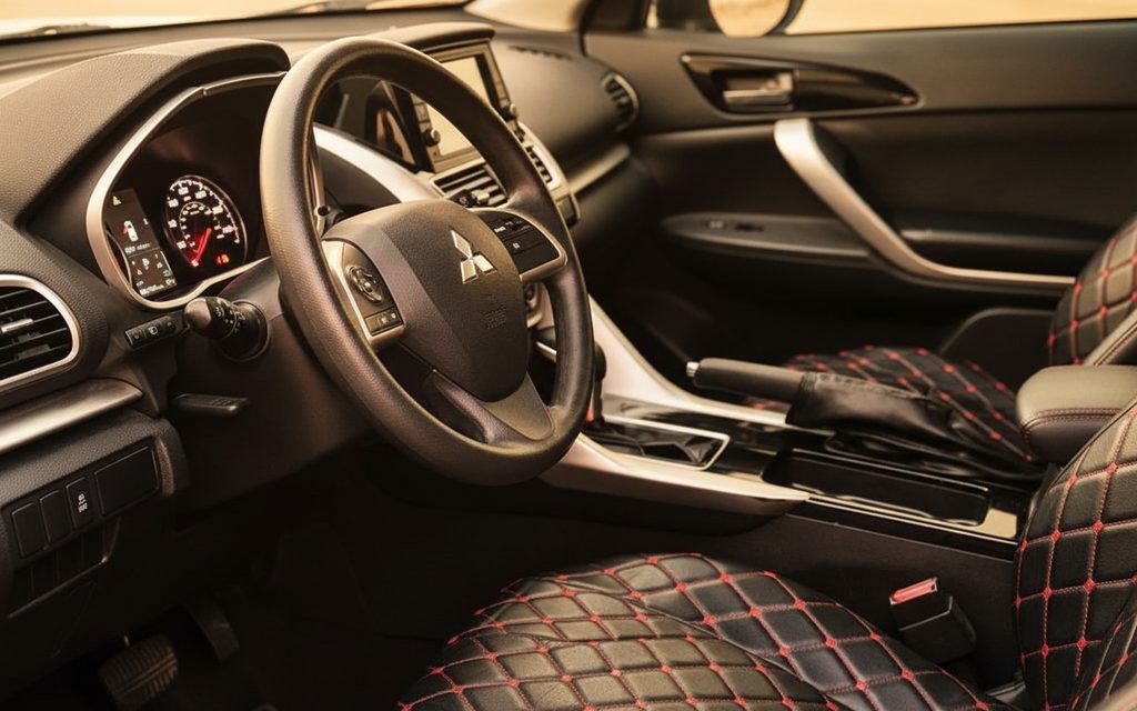 Mitsubishi Eclipse 2020 interior view showing trim – rental in Dubai