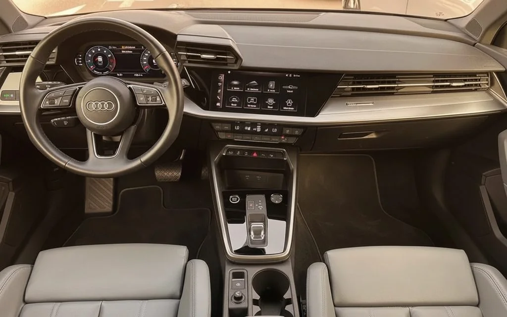 Audi A3 2024 interior view showing trim