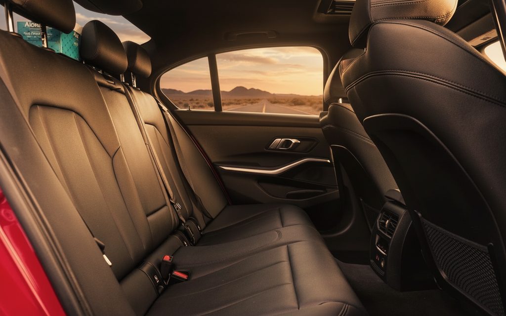 Bmw 330 2020 leather seats and cabin – rental in Dubai